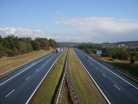 Autocesta A4 kod mjesta Zalas, u Malopoljskom vojvodstvu