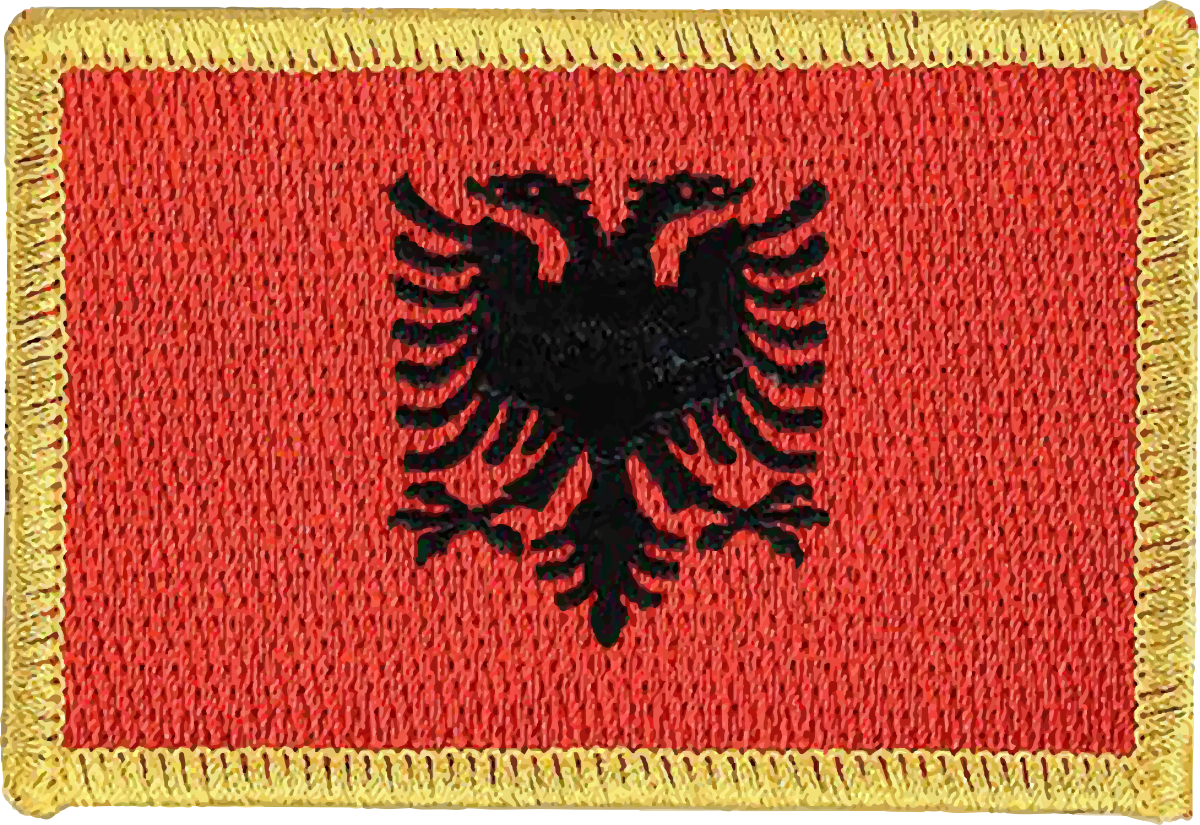 Albanian Flag Patch.svg