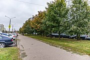 English: Aliesia Bačyly street. Minsk, Belarus Беларуская: Вуліца Алеся Бачылы. Мінск, Беларусь Русский: Улица Алеся Бачило. Минск, Беларусь