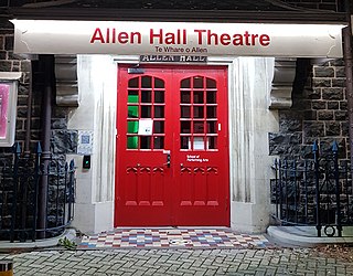Allen Hall Theatre University of Otago building, Leith Street, Dunedin, New Zealand