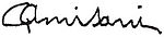 podpis podpisu „G Amisani”