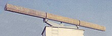 Original SSR antenna providing a narrow horizontal beam and a wide vertical beam Antenna (hogtrough).jpg