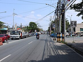 Antero Soriano Highway, Tanza with Route 64 sign (Cavite; 10-14-2022).jpg