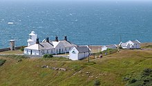 The lighthouse in its compound.