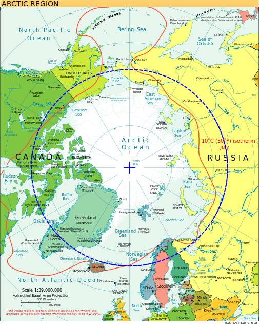 استراتيجيّة الصراع على القطب الشماليّ 505px-Arctic_circle.svg