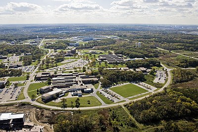 Aerial view of Argonne National Laboratory