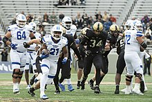 A football game between Georgia State and Army in 2022 Army football vs. Georgia State (52399378641) (cropped).jpg