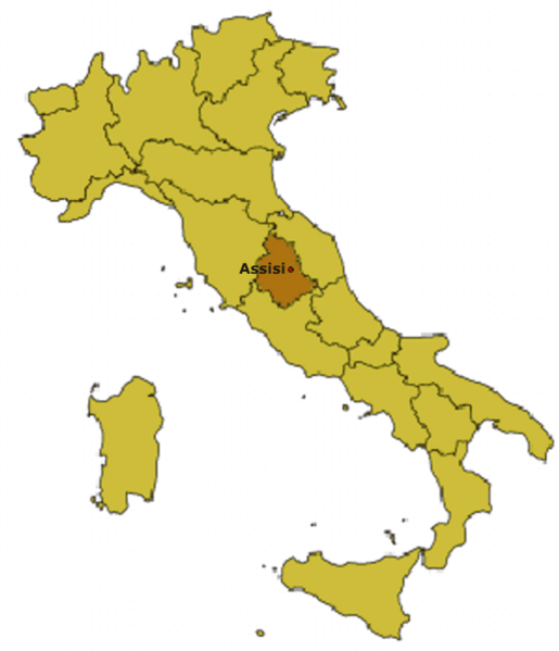 File:Assisi approx position in Italy.png