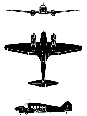 Avro Anson T20 3-view silhouette.jpg