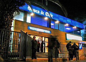 Sucursal del Banco de Chile durante la jornada de la Teletón 2006.