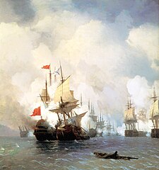 Battle of Chios (1770), by Ivan Aivazovsky (1848).jpg