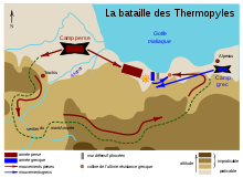 Battle of Thermopylae-fr.svg