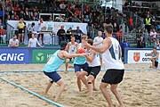 Deutsch: Beachhandball Europameisterschaften 2019 (Beach handball Euro); Tag 6: 7. Juli 2019 – Männerfinale, Dänemark-Norwegen 2:0 (25:18, 19:16) English: Beach handball Euro; Day 6: 7 July 2019 – Men's Final – Denmark-Norway 2:0 (25:18, 19:16)