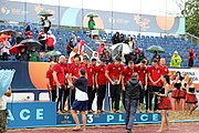 Deutsch: Beachhandball Europameisterschaften 2019 (Beach handball Euro); Tag 6: 7. Juli 2019 – Siegerehrungen English: Beach handball Euro; Day 6: 7 July 2019 – Medal ceremony