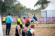 Deutsch: Beachhandball bei den Olympischen Jugendspielen 2018; Tag 6, 12. Oktober 2018; Jungen, Platzierungssspiel Ränge 9-10 – Chinese Taipei (Taiwan)-Uruguay 2:1 English: Beach handball at the 2018 Summer Youth Olympics at 12 October 2018 – Boy's Placement Match 9-10 – Chinese Taipei (Taiwan)-Uruguay 2:1