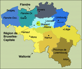 region flamande carte