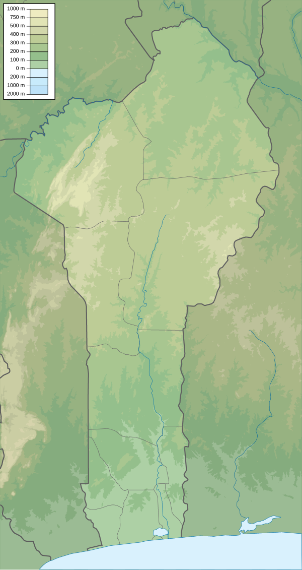 Benin physical map.svg