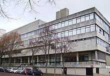 The Sir Martin Evans building, which houses pre-clinical teaching at the School of Medicine Biosciences Building, Cardiff University.jpg