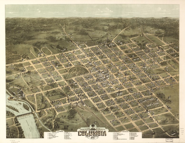 File:Bird's eye view of the city of Columbia, South Carolina 1872. LOC 75696568.tif