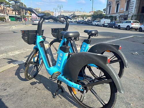 Bird e-bike sharing in Rome