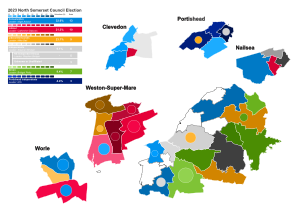 Blank North Somerset Ward Map (with inserts).svg