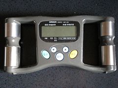 Electronic instrument of body fat meter