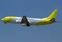 Un Boeing 737-400(SF) di Poste Air Cargo.