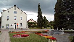 Square in front of the municipal office