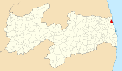 Localização de Baía da Traição na Paraíba