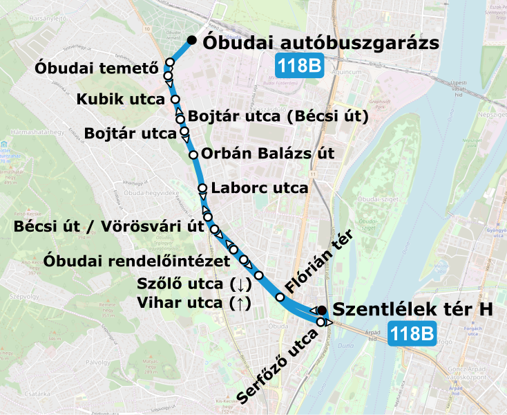 File:Budapesti 118B busz útvonala.svg