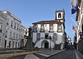 Townhall with a statue of Archangel Michael in front