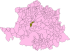 Расположение муниципалитета Каньявераль на карте провинции