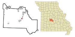 Location of Linn Creek, Missouri