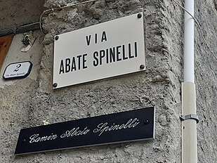 Camin Abate Spinelli (Cartée ën lengua brigašca a Ciàgia)