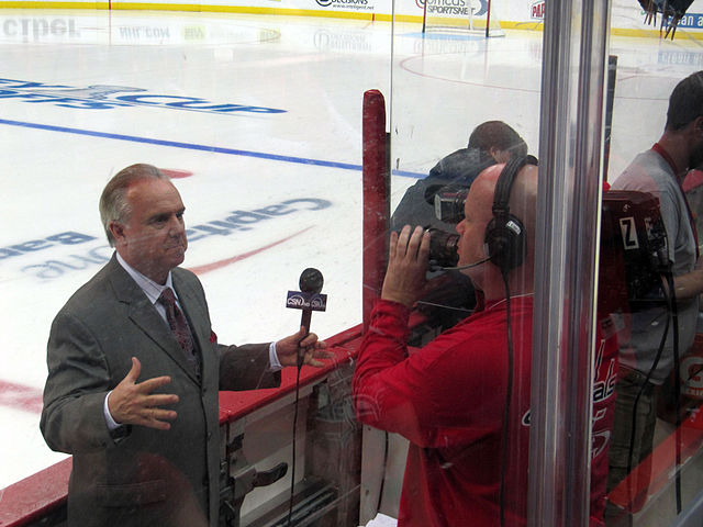 Coverage of an April 15, 2010, Capitals game