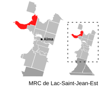 Carte MRC Lac-Saint-Jean-Est - Sainte-Monique.svg