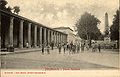 The Old Market in Montevarchi. Postcard realized by Vestri Studio on old Vestri's pictures