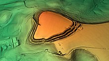 3D view of the digital terrain model Castle Ditches Digital Terrain Model.jpg