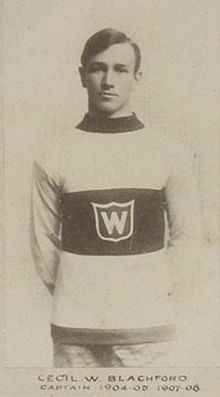 Cecil Blachford avec les Wanderers de Montréal