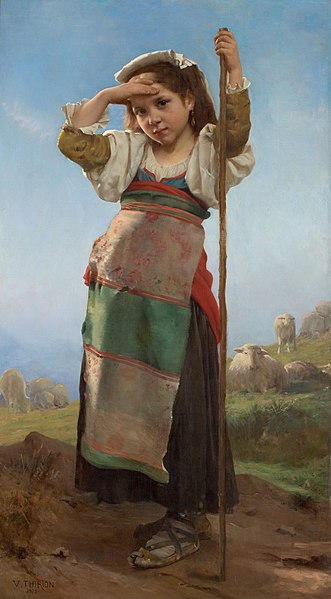 File:Charles Victor Thirion, 1878 - Young shepherdess.jpg