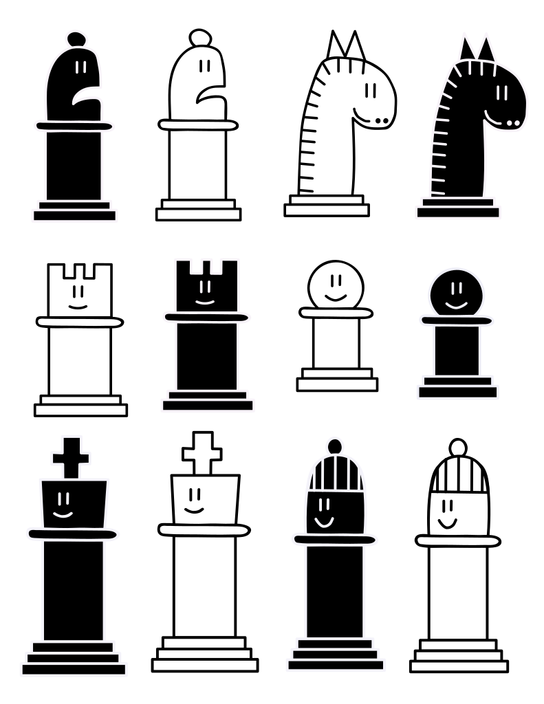 Chess Pieces SVG. Chess svg. Chess png. Chess Pieces clipart