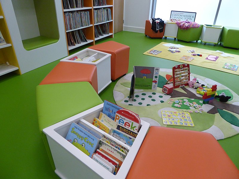 File:Childrens section in the Custom House and Canning Town community neighbourhood centre (36831657283).jpg