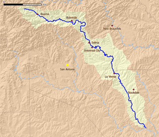 <span class="mw-page-title-main">Cibolo Creek</span> Stream in South Central Texas