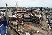 Citi Field under construction on September 14, 2007.