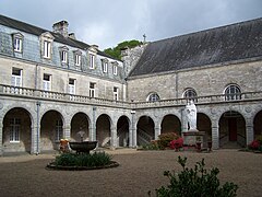 The abbey cloister.