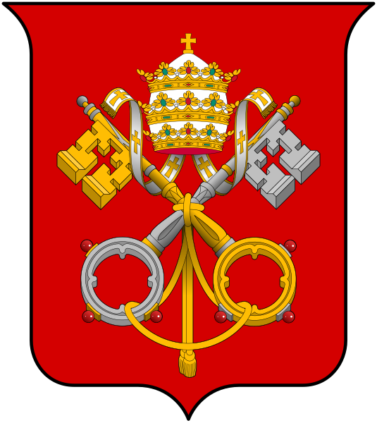 Fáìlì:Coat of arms Holy See.svg