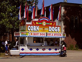 Hot dog stand Yhdysvalloissa