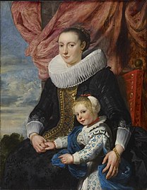 Portrait d'une dame avec sa fille, 1620 Musée des Beaux-Arts de San Francisco