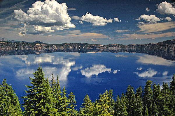 Crater Lake, formed in the caldera from Mazama's collapse