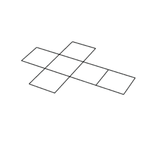 Net of a cube Cubo desarrollo.gif